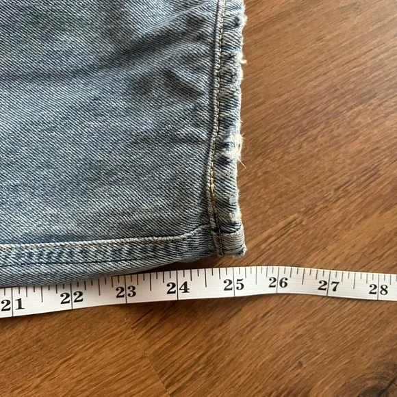 Agolde Riley Hi-Rise Straight Crop Jeans – Light Wash (Ripped) 💙 - Picture 7 of 9